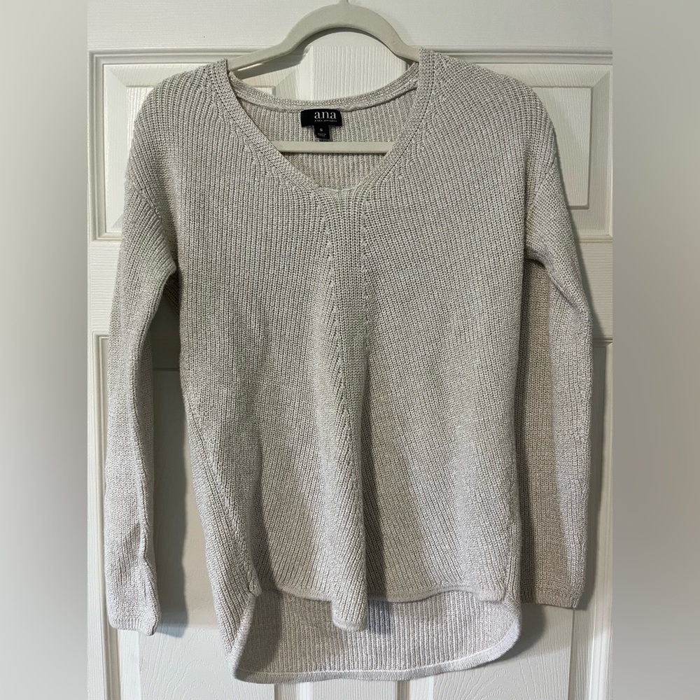 White and Gold Sweater